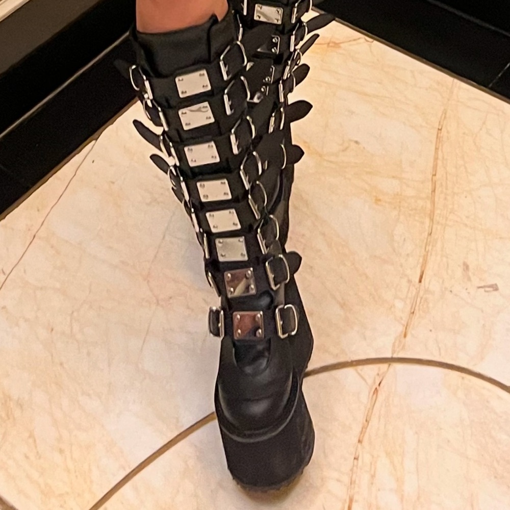 DEMONIA TRINITY RAVE BOOTS!
